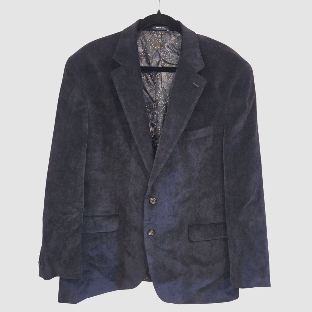 Ralph Lauren Mens Corduroy Blazer Navy Sport Coat Preppy Ivy League Heritage 46